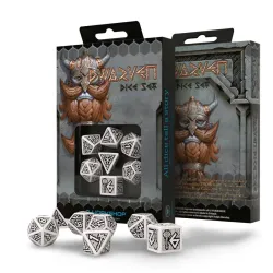 Dwarven White & Black Dice Set