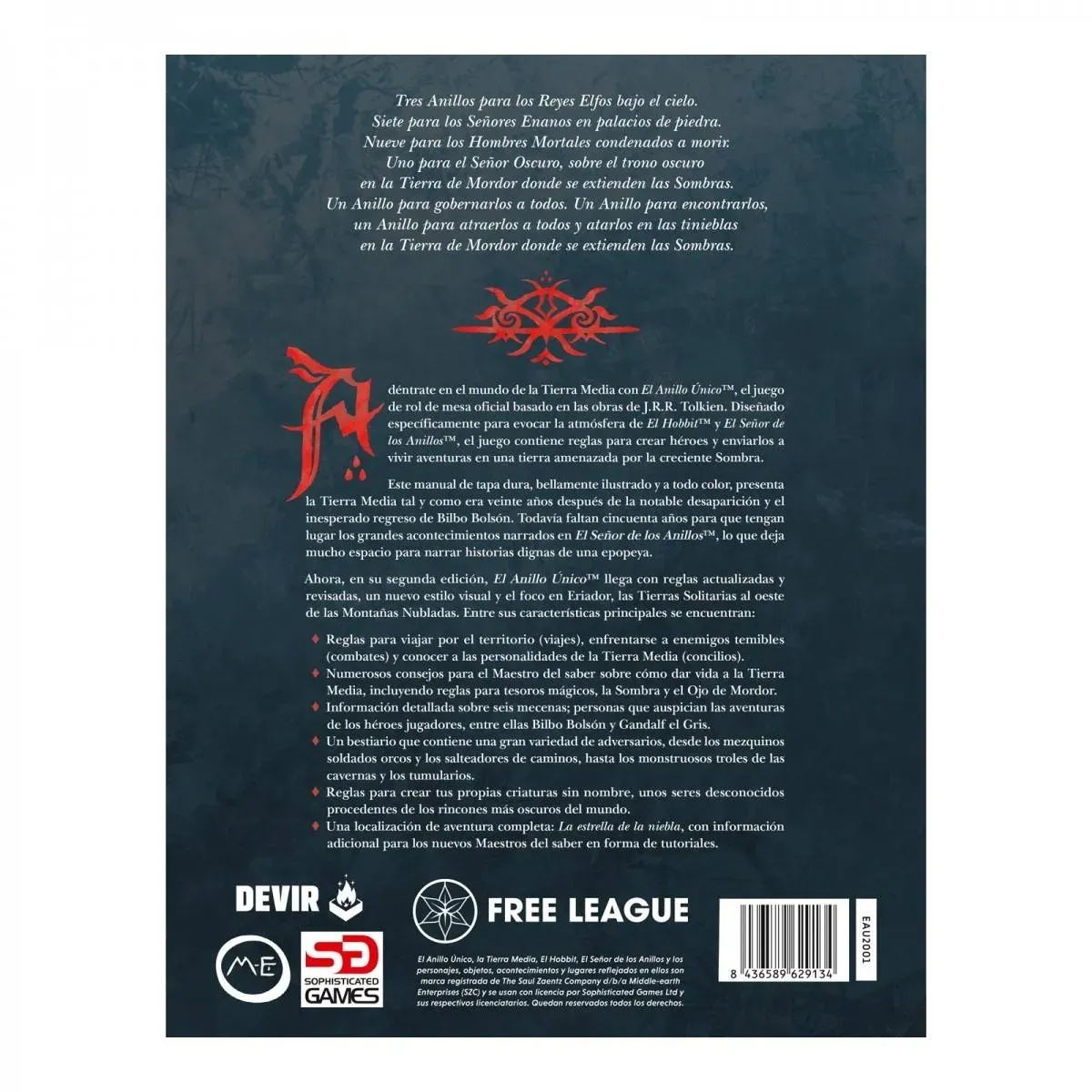 El Anillo Único 2a Edición - Libro Básico