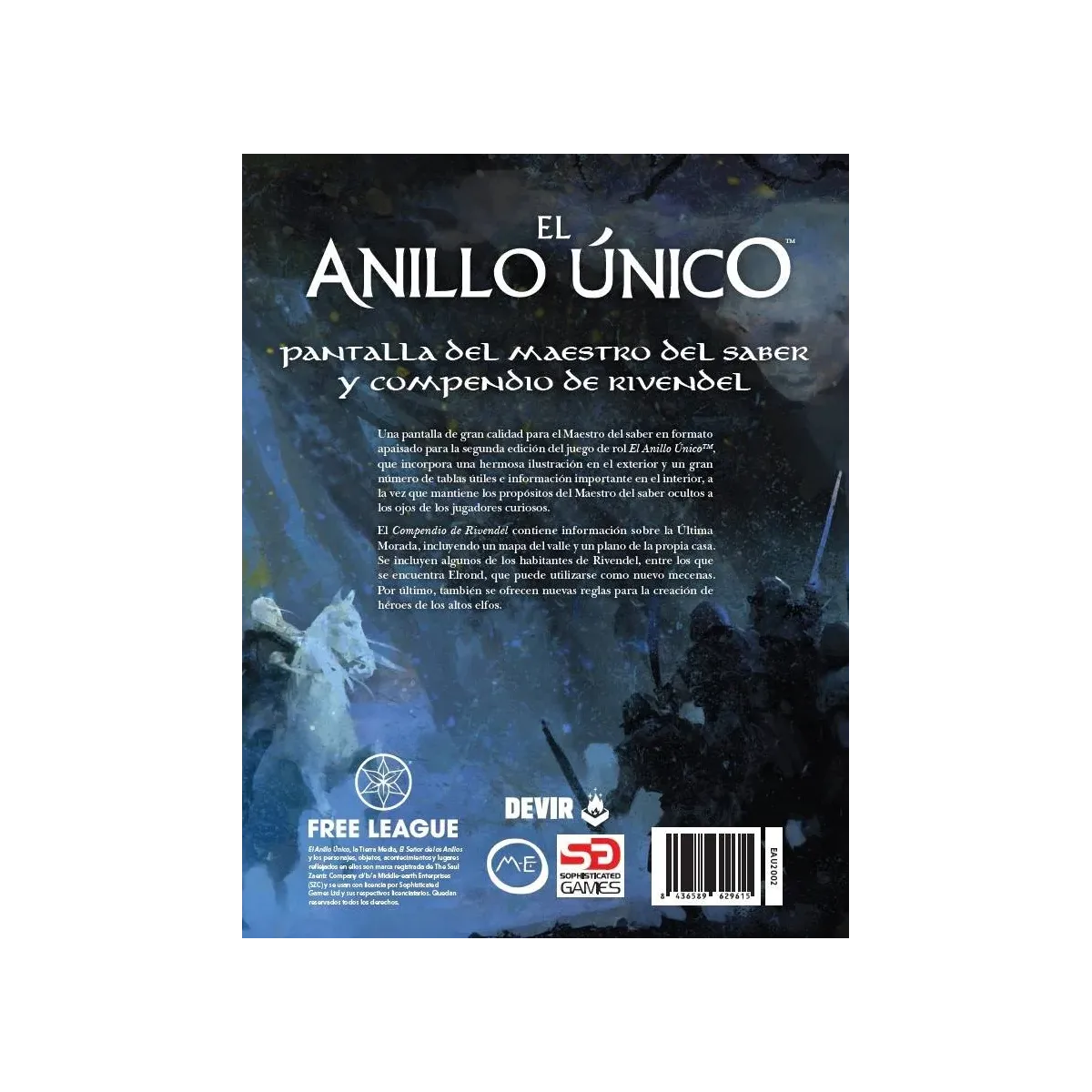El Anillo Único 2ª ed.: Pantalla + Compendio de Rivendel