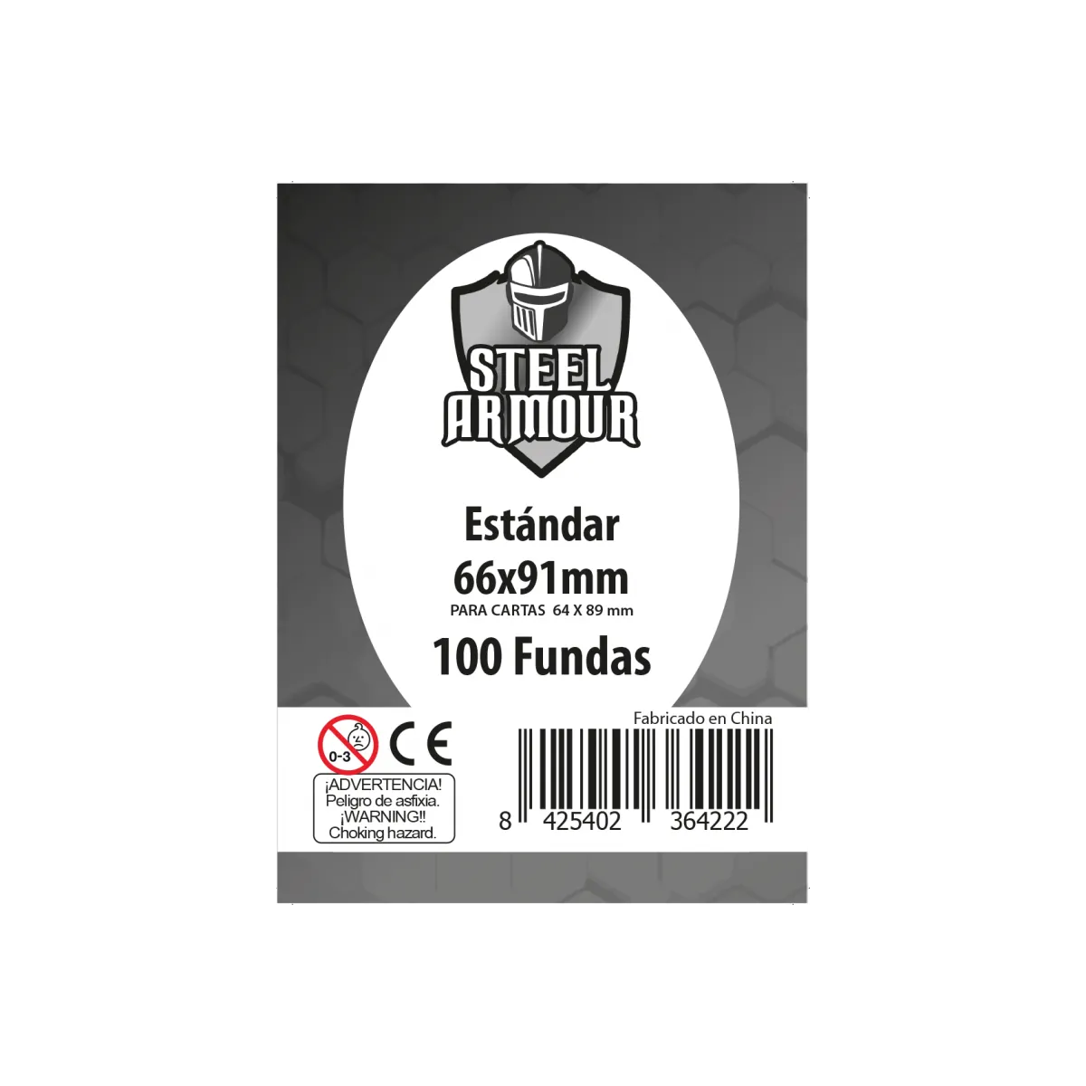 100 Fundas tamaño estándard (66x91mm)