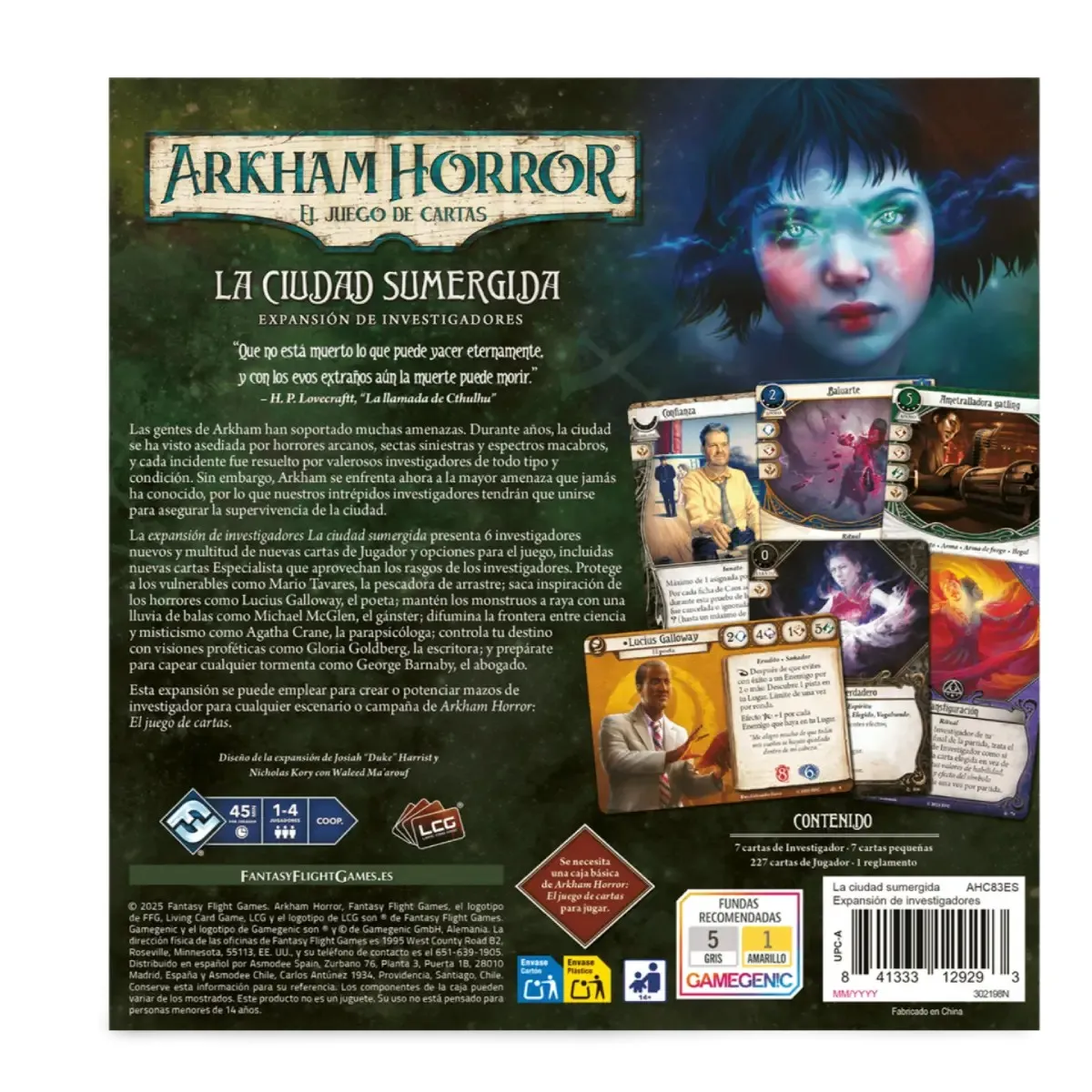 Arkham Horror LCG: La Ciudad Sumergida - Expansión Investigadores